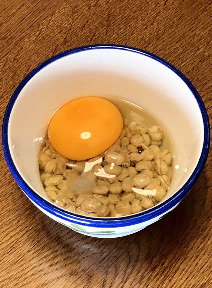 卵かけ納豆