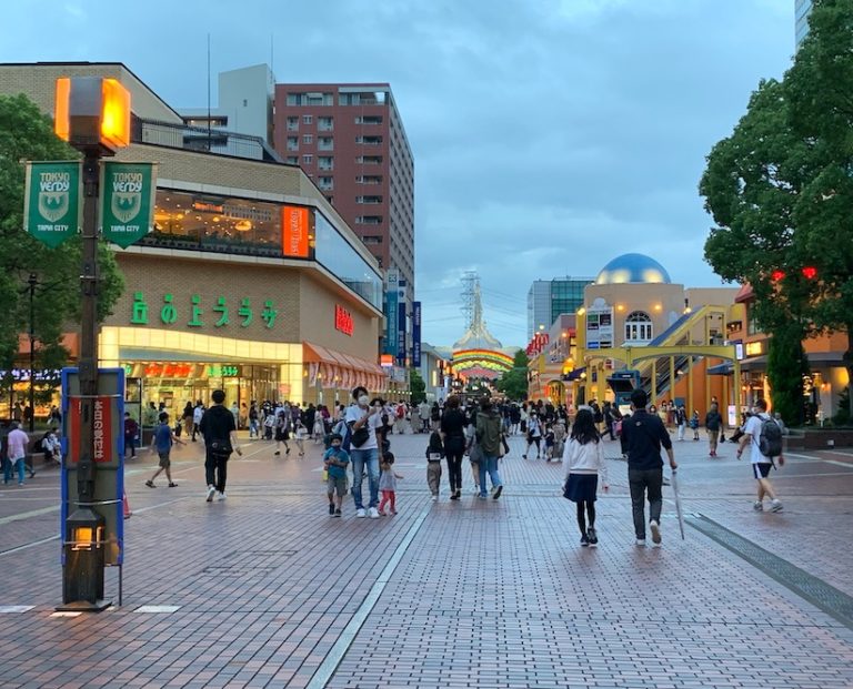 多摩センターの黄昏時